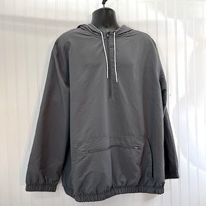 All in Motion Moisture Wick Quick Dry Nylon Pullover 1/2 Zip Gray Hoodie Mens XL